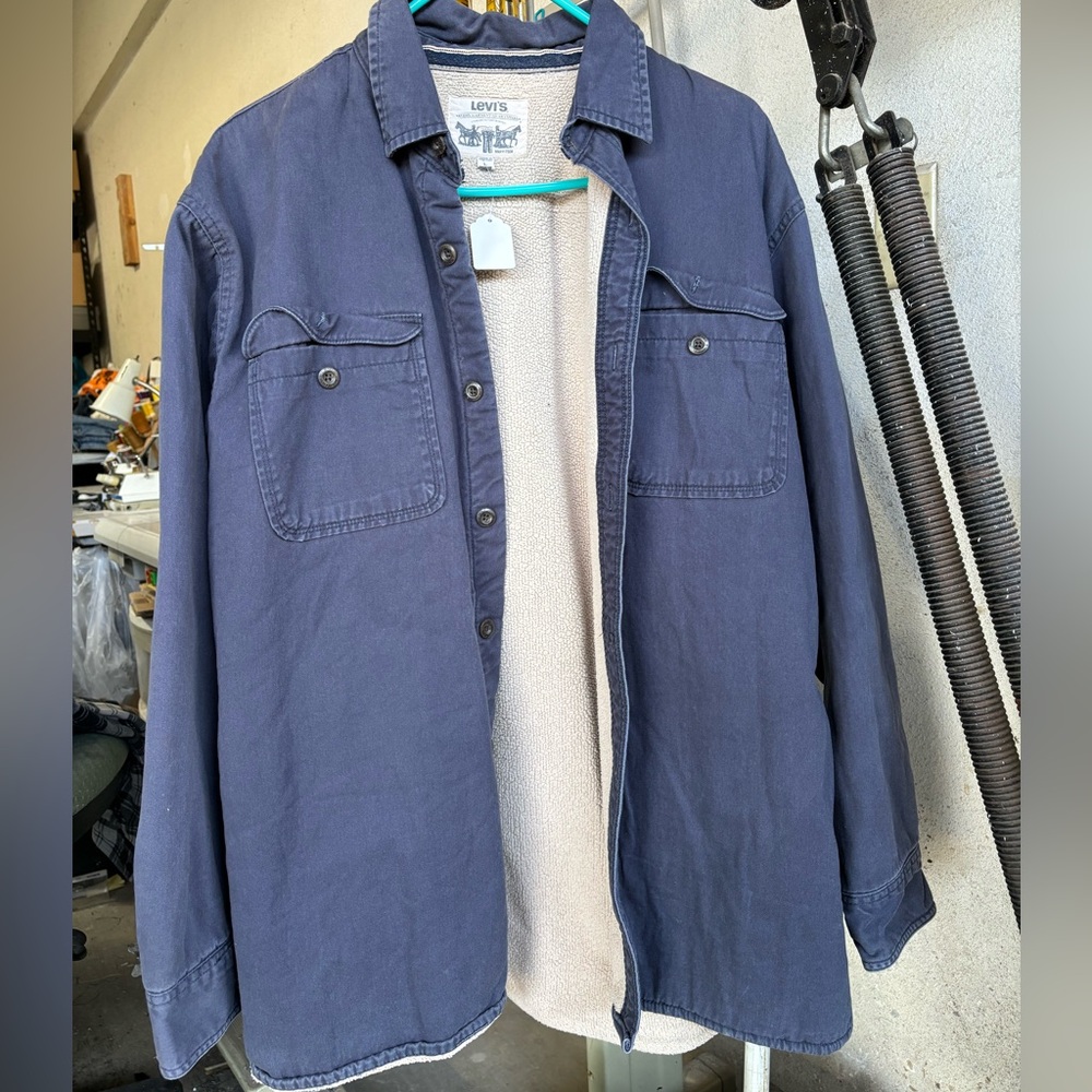 Levi's Cream Sherpa Jacket